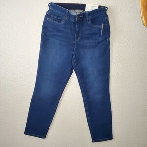 Christopher & Banks Ankle Shaped Fit Mid Rise Jeans Size: 8